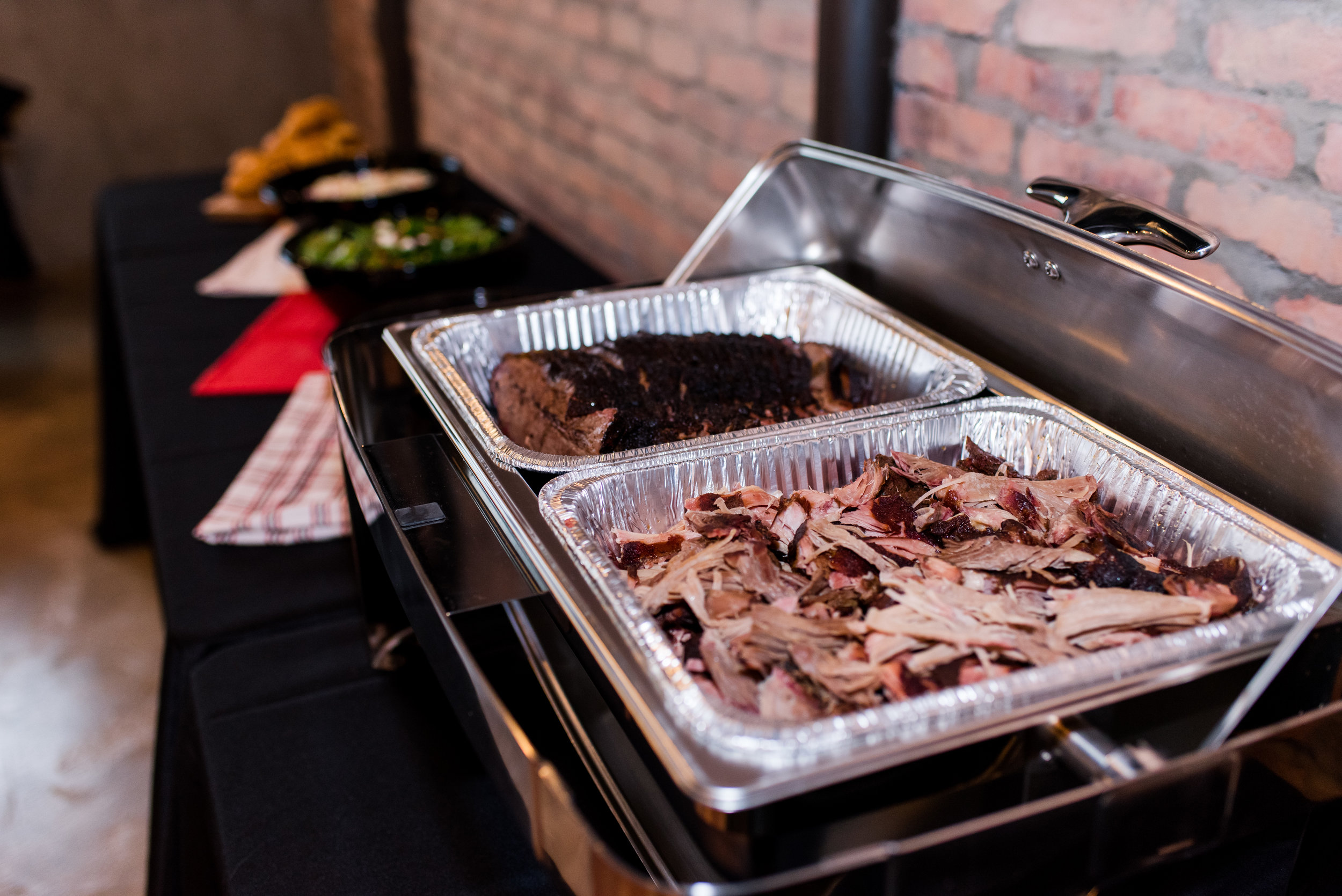 BBQ Catering Buffet - Smoked Brisket - Moses Lake Washington Wedding Caterer - BBQ Catering - Smulligan's BBQ Moses Lake, Washington