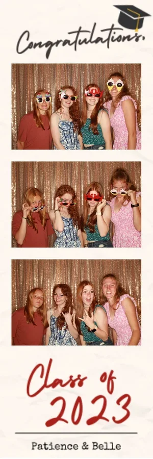Graduation photo booth strip for the Class of 2023 in New Mexico