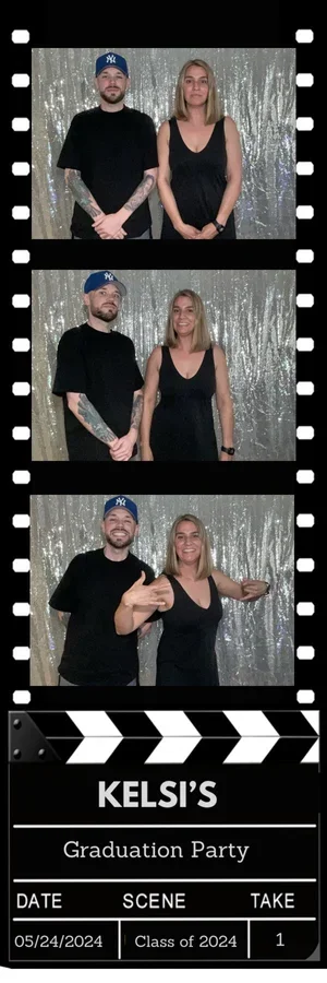 Custom branded photo booth strip for a corporate event in Albuquerque