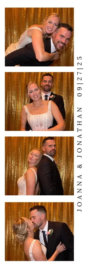 Wedding photo booth strip at an Albuquerque wedding