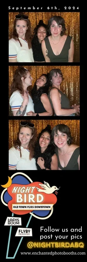 Corporate celebration photo booth strip with custom branding