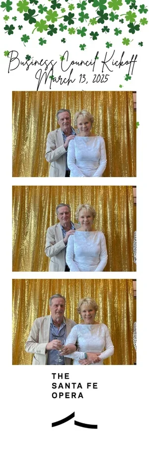 Corporate event photo booth in Opera Santa Fe