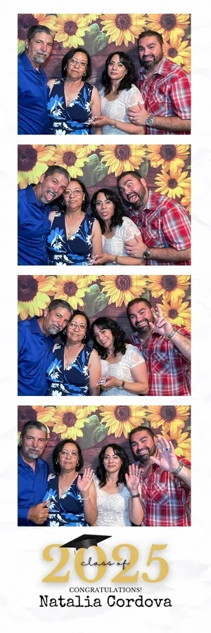 Graduation photo booth setup in Albuquerque