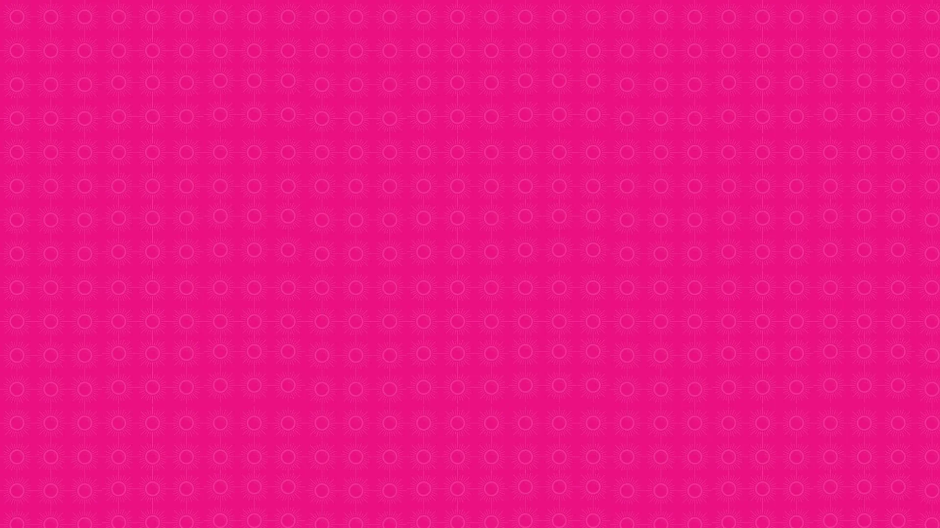 Pink background with a pattern of small circular shapes radiating lines, evenly spaced throughout the image.