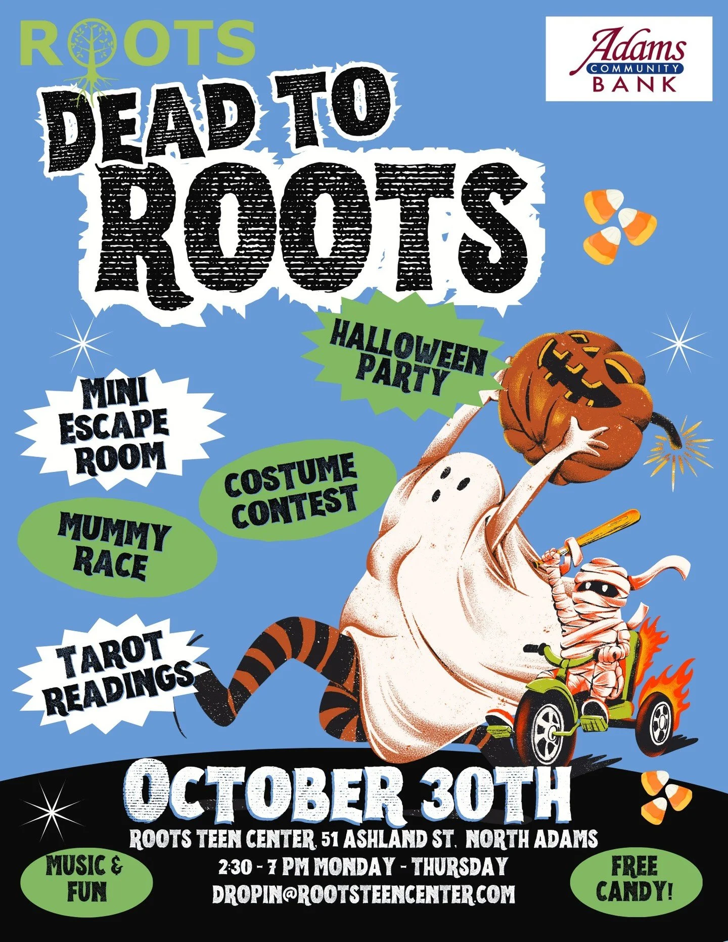 It wouldn't be October without a little spooky energy! 

Read &amp; Resist
October 7th | 4pm-7pm
A table top game hosted by @colleenaf of Authors Against Book Bans

Pumpkin Carving - CANCELLED

Spooky Movie Night
October 23rd | 4:30-6:30pm
We'll have