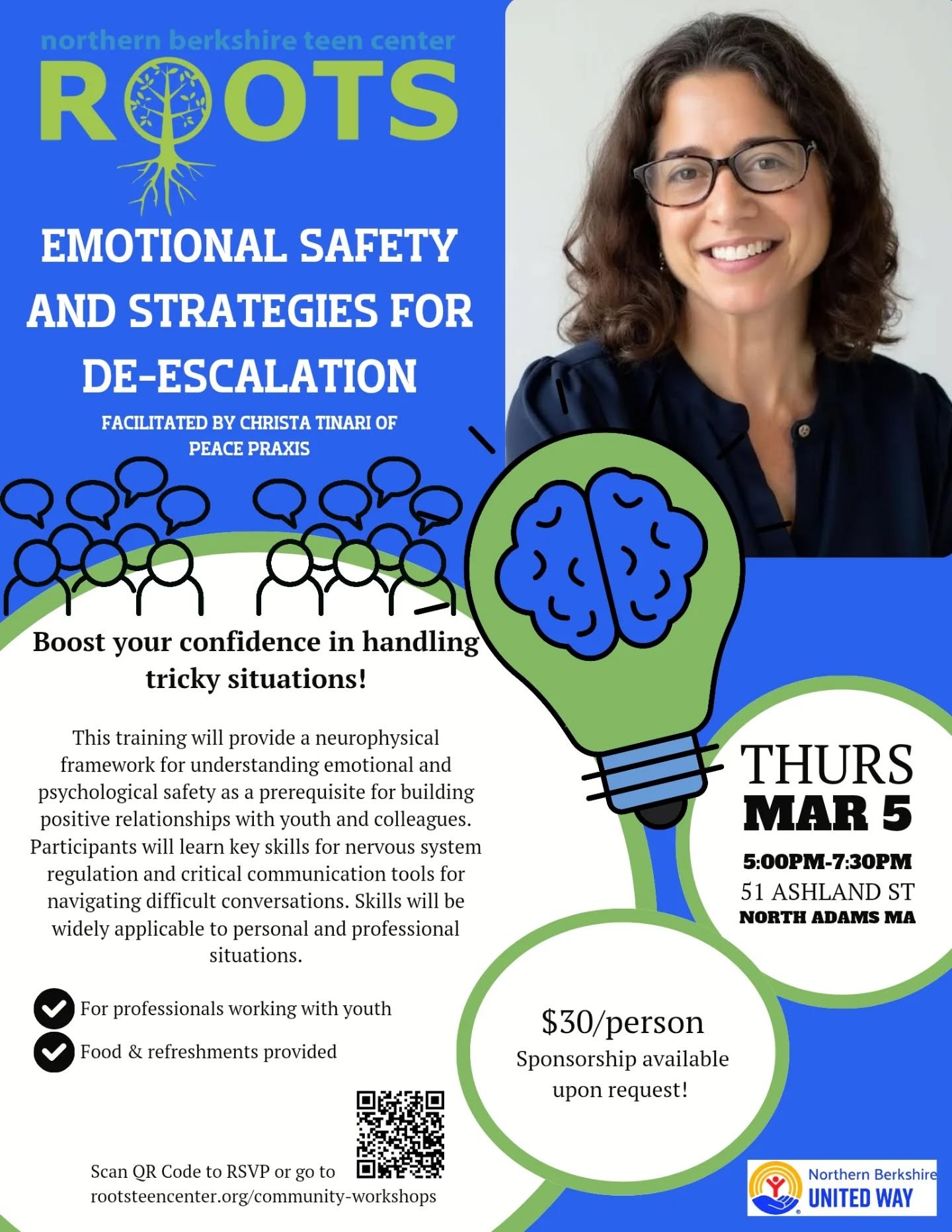 Our staff requested some professional development on emotional safety and we decided to open this workshop up to the community.

If you are working with any aged youth and want to build your skills around emotional safety and de-escalation, this work