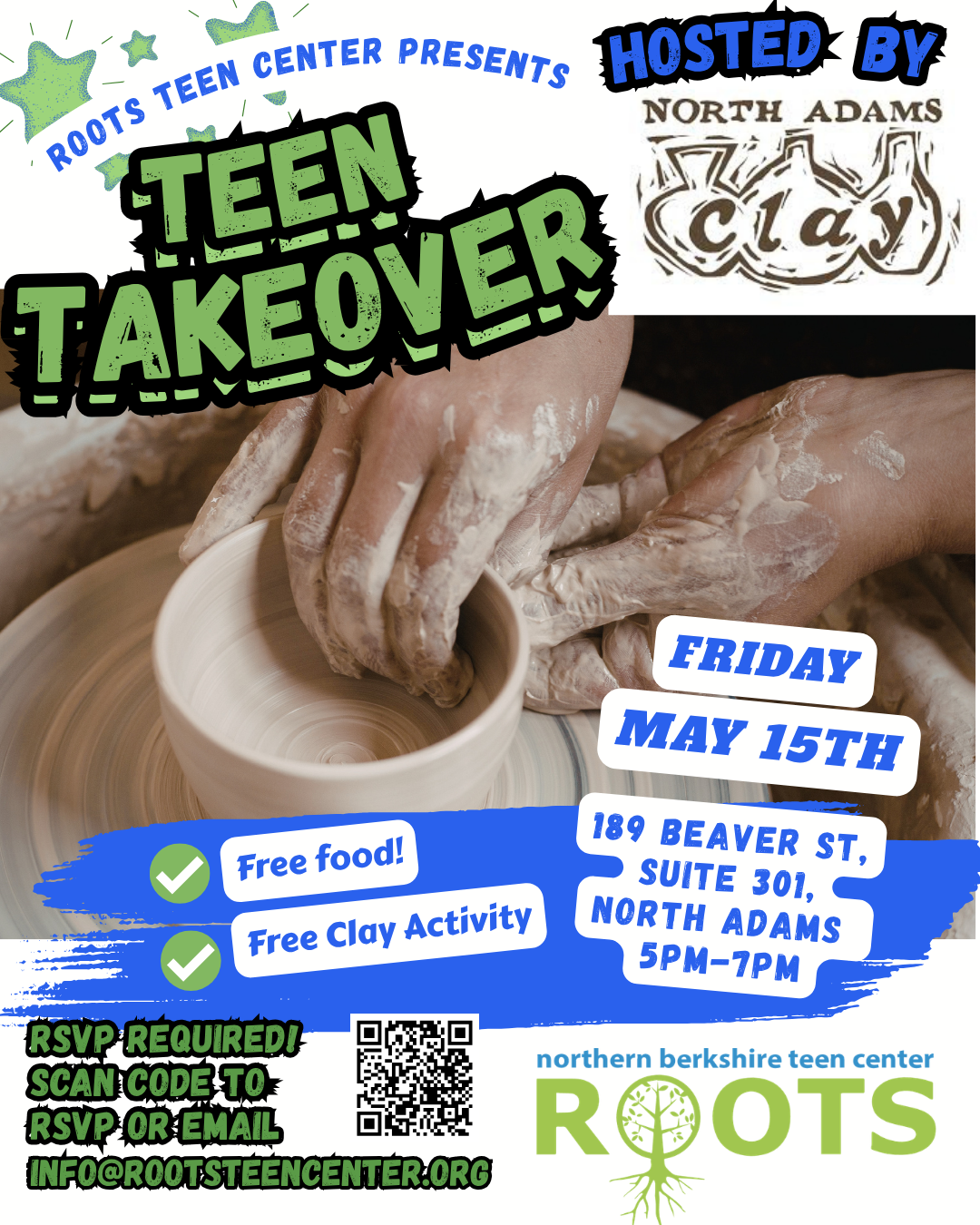 Teen Takeover at North Adams Clay