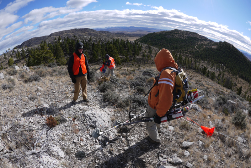 Magnetic survey conducted near Townsend, MT.