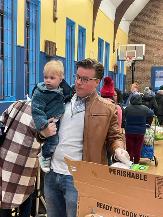 Assemblyman Bobby Carroll, who brought one of our youngest volunteers.jpg