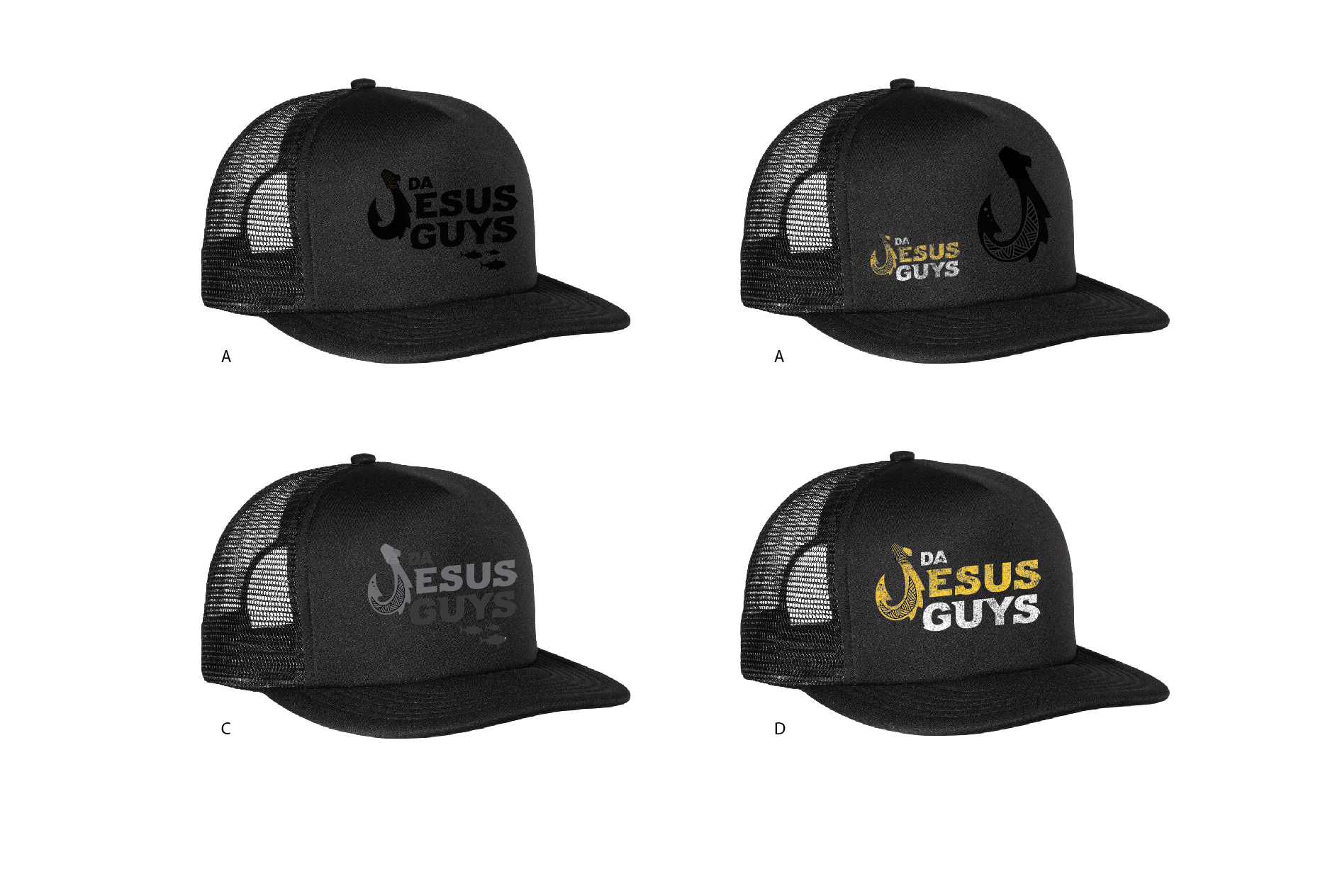Jesus Guys Hat Concepts A-D One Love 2018.png