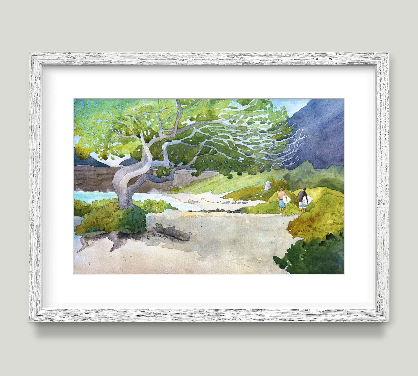 Makapu'u Duo Original Watercolor by Matt Coffman