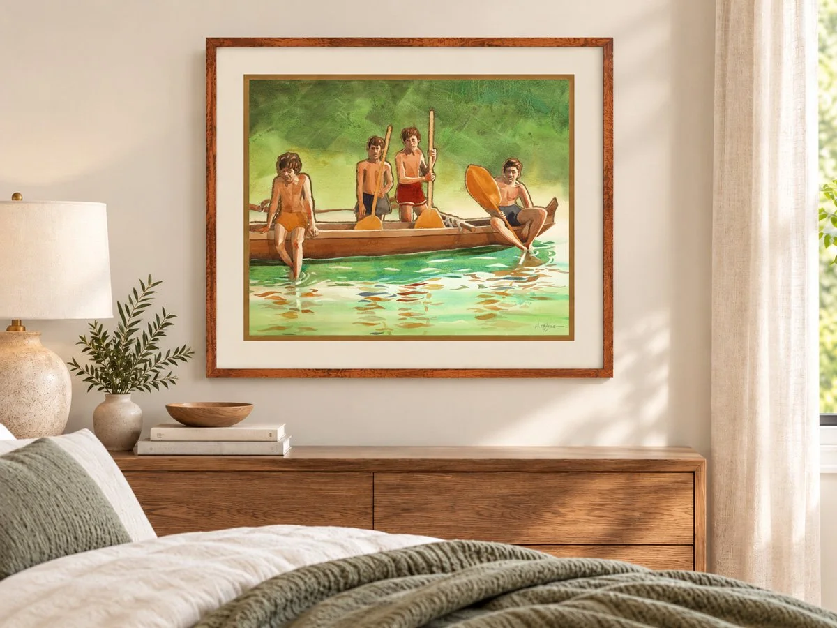 Four Boys and a Canoe