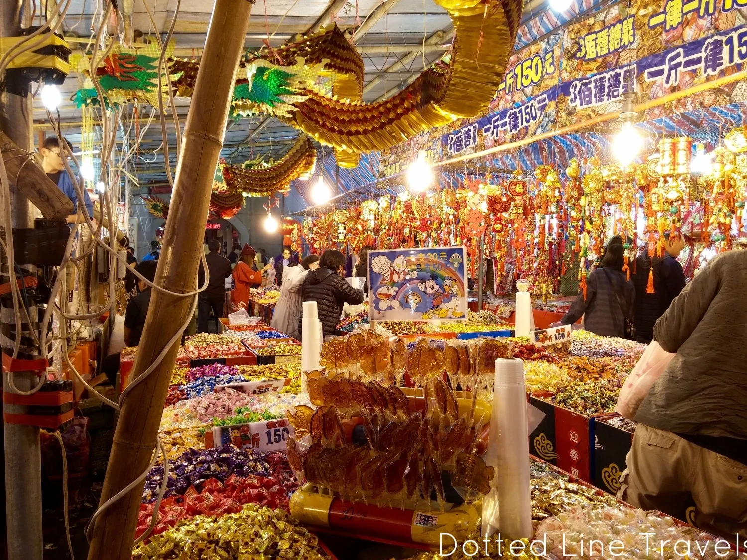 Look at all the colour in this candy stand!