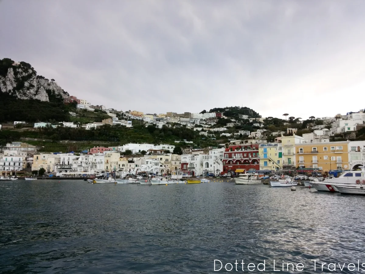 The first photo I snapped of Capri, right as we got off the ferry at Marina Grande.