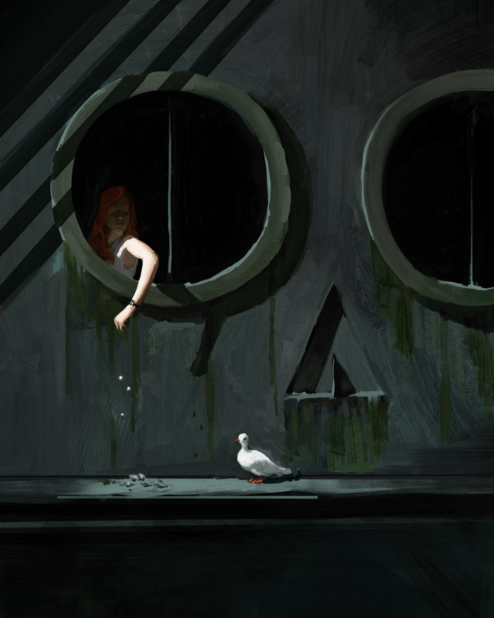 Stay here. Don't escape.