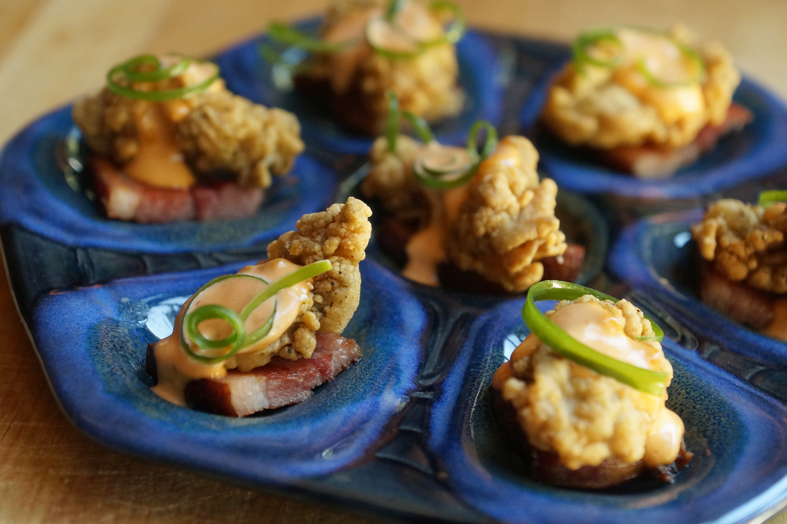 Oysters and Bill-E’s Bacon 