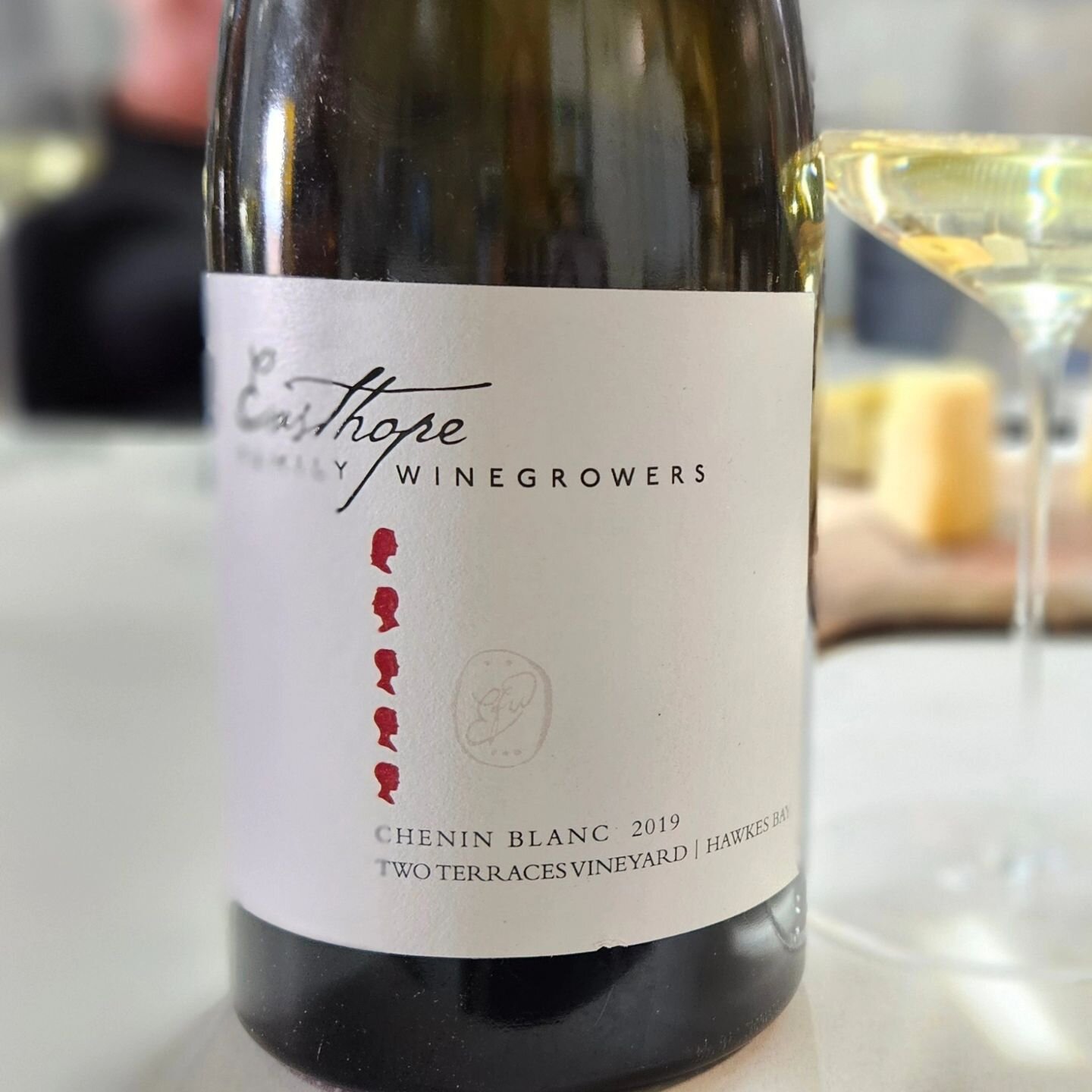 Yesterday we shared this bottle with Ian and Linda from @twoterracesvineyard. 
A 2019 'Two Terraces Vineyard' Chenin Blanc from the back of our cellar.  Gorgeous. 
Celebrating Chenin Blanc and our 7th vintage with Two Terraces 

#nzv2017 #cheninblanc