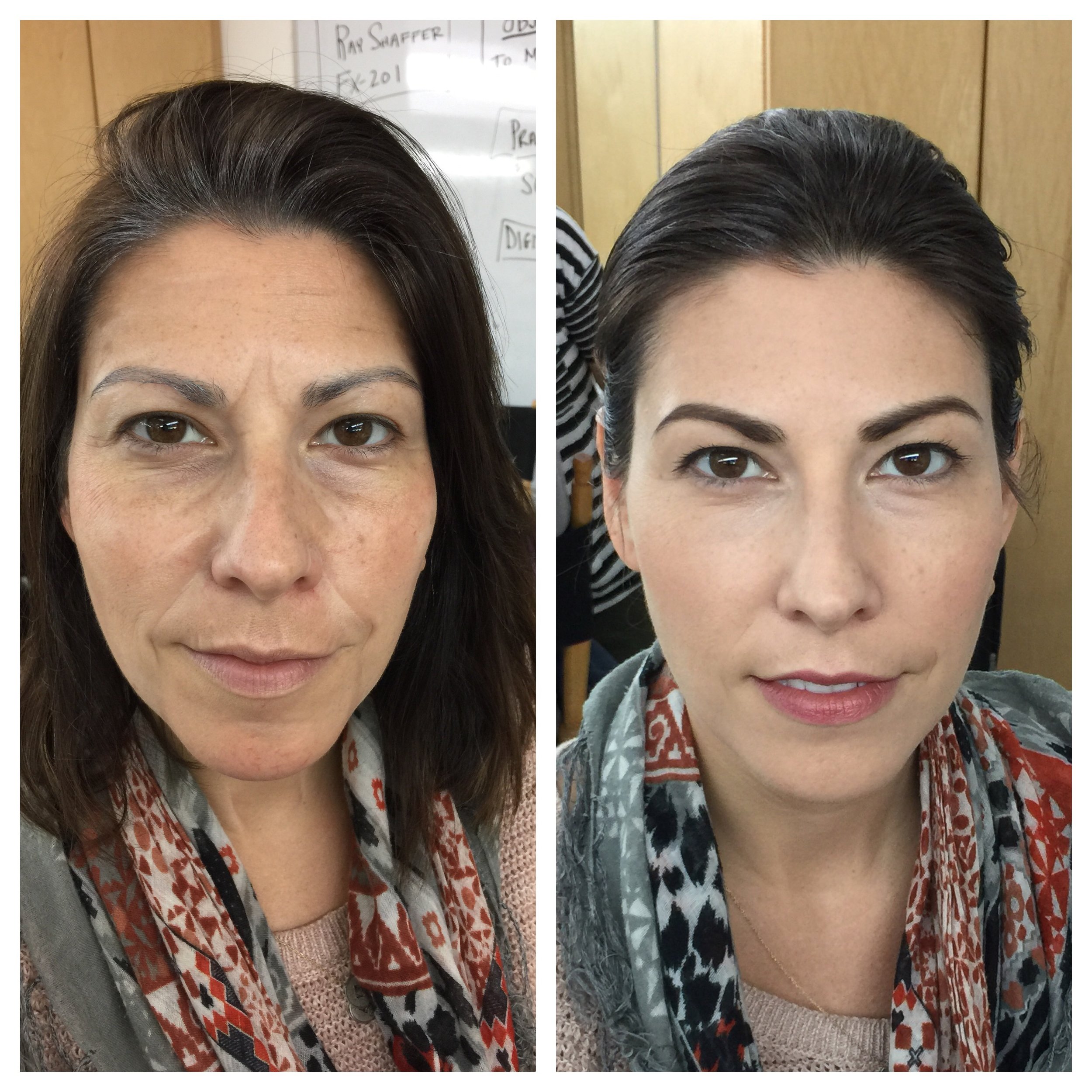 Aging makeup using highlight and contour on the young and beautiful actress Amanda Howell.jpeg