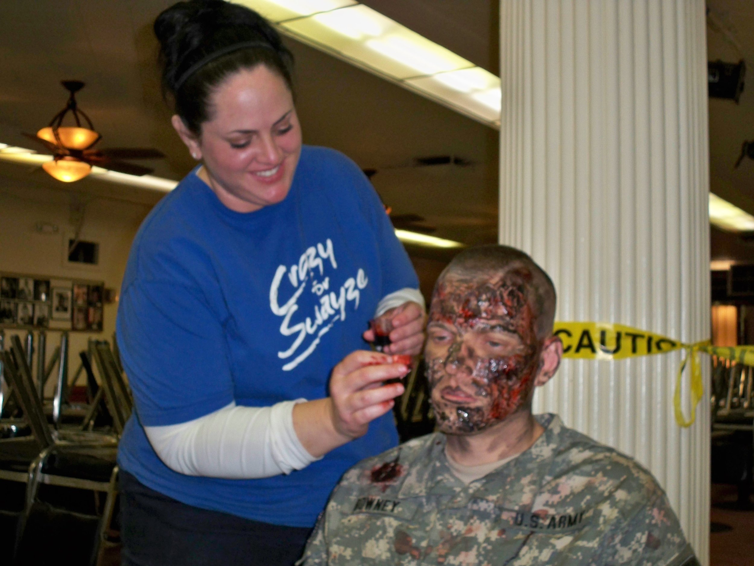 doing a burn makeup on actor Weetus Cren for .jpeg