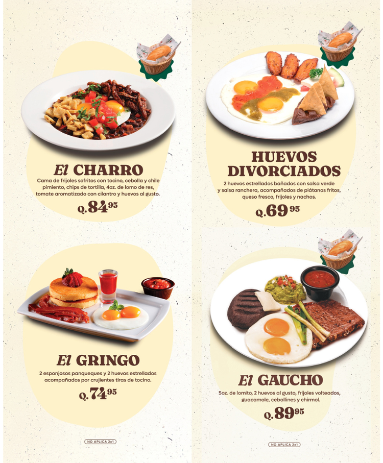 Menú — Restaurantes La Estancia