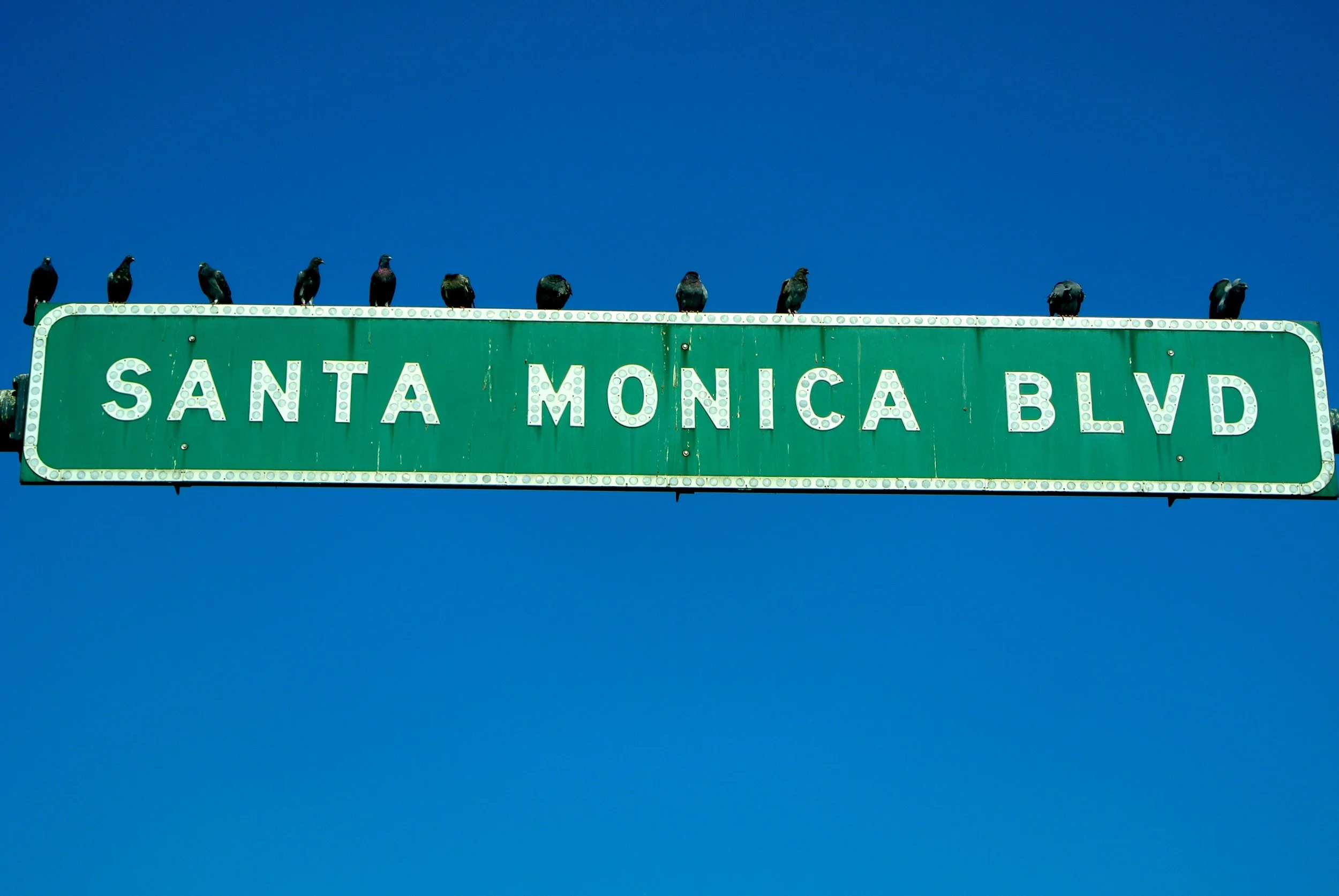 Santa Monica Boulevard Sign