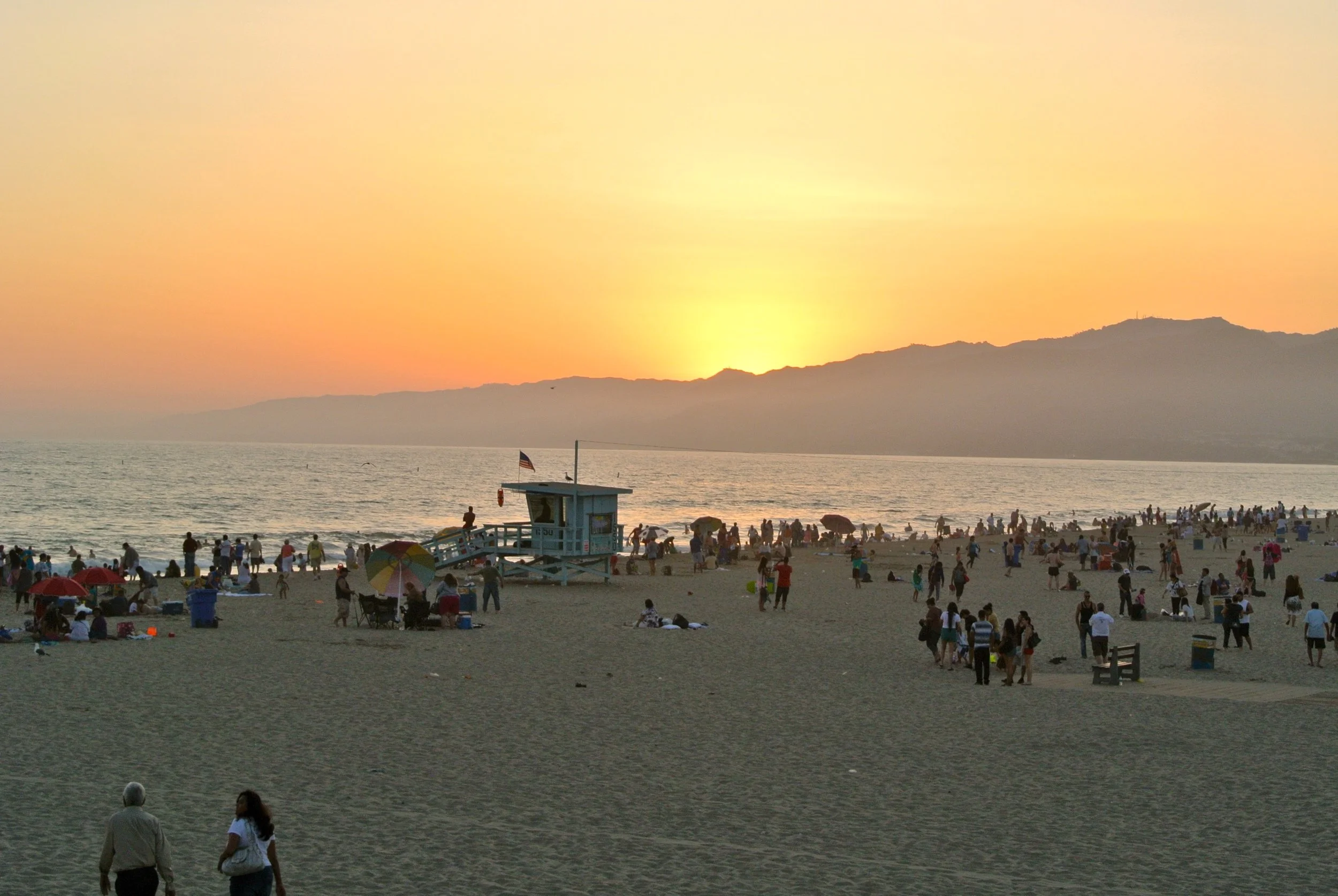 Santa Monica Beach Sunset