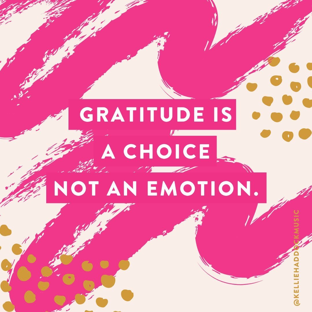 Gratitude is an action, a response, it's what you do - it's a choice.⁠
⁠
We often want to 'feel' gratitude. We wait around for the emotion to hit us... but if that's our expectation we will likely be waiting a long time. ⁠
⁠
We choose gratitude and p