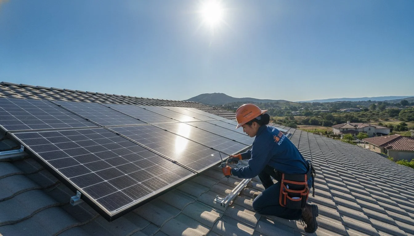Expert Guide to Fixing a Roof Leak Under Solar Panels in SoCal