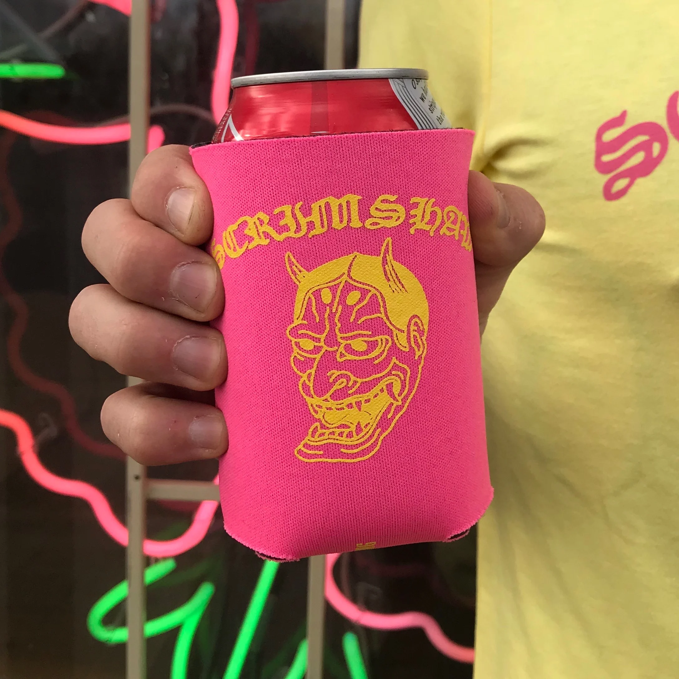 Scrimshaw Tattoo Hannya Drink Koozie