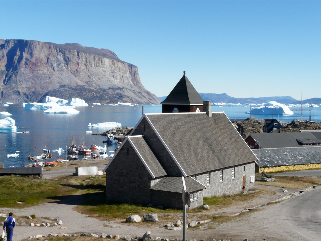 Uummannaq Church, the only stone church in Greenland