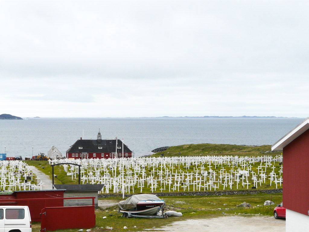 old Moravian mission and cemetery in Nuuk