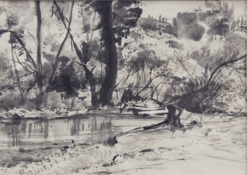 River, ink on paper, 12” X 19”, 2013.jpg