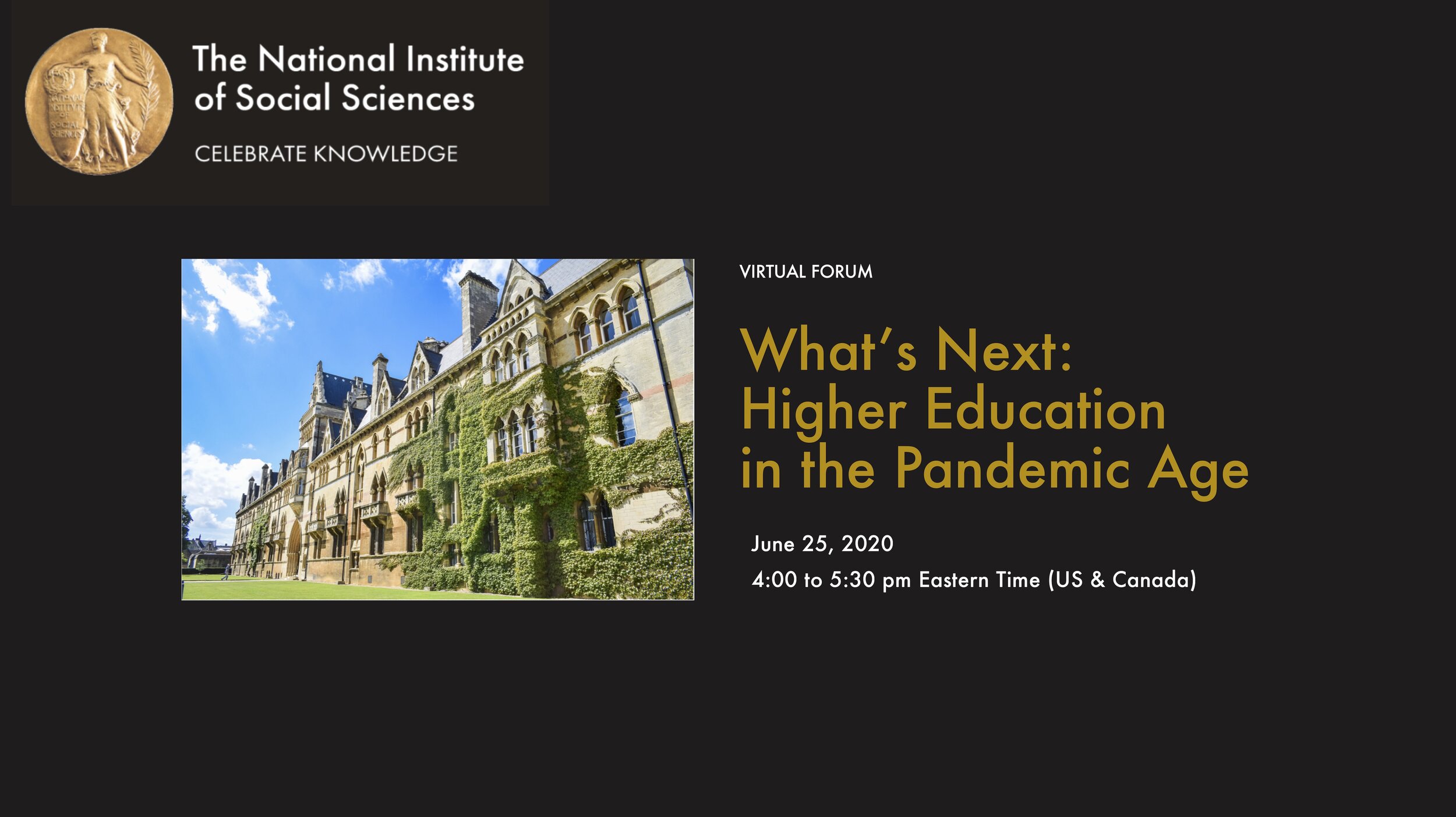 Higher Education in the Pandemic Age