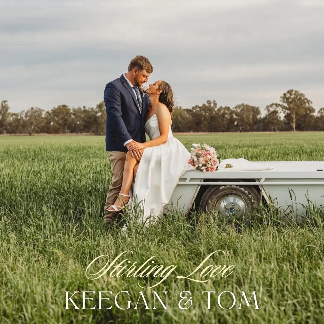 Keegan + Tom 💚 tied the knot on their own Stirling Property in Forbes NSW  Dress @annabelsbridalstudio @jacksullivandesigns  Suit @kevindeepsclothing  Photographer @photographybybecherring  Flowers @elizabeth_anne_florist @blackbirdhairandbeauty