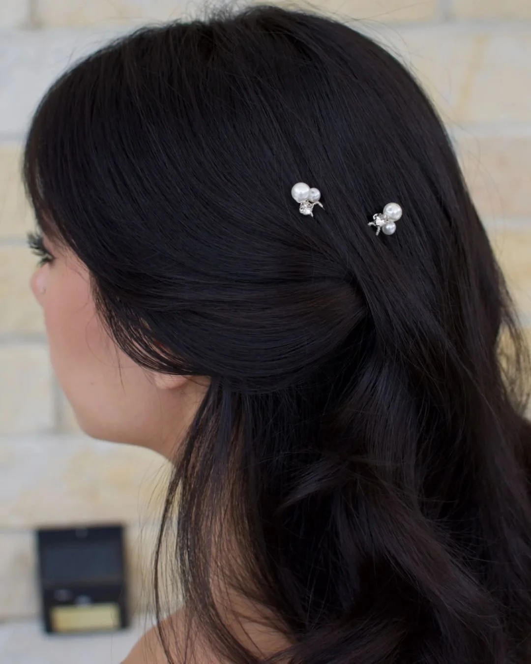 You have the Gown - You have a Great Hairstyle - now take everything up a level and finish off your look with subtle details like the Bea Pearl hairpins featuring twin pearls and a crystal on a bright silver pin fitting.

#FashionDetails #GlamourousL
