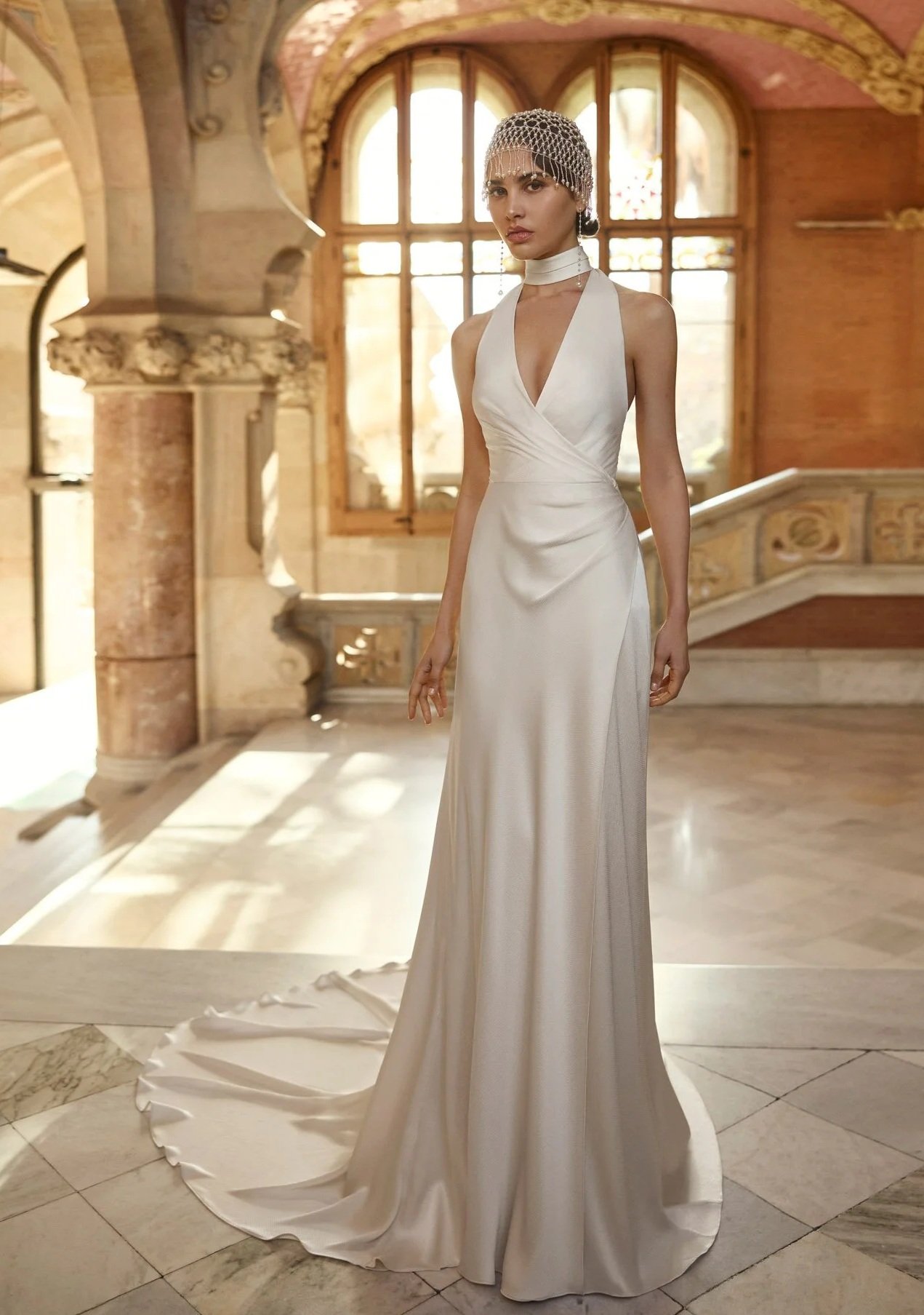 Bradley gown & neck scarf 