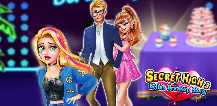Secret High School 3: Bella’s Breakup Story High school girl Bella Olsen became a vampire after a car accident. She hid her secret and went back to school. She dated a new student Zac, but accidentally exposed her vampire face.
