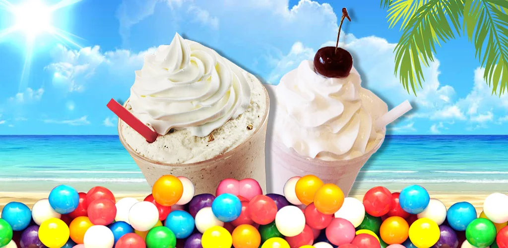 Milkshake Mania - Cooking Game Make summer ice drinks with cool machine. Many flavors, fruits, cups & colors!