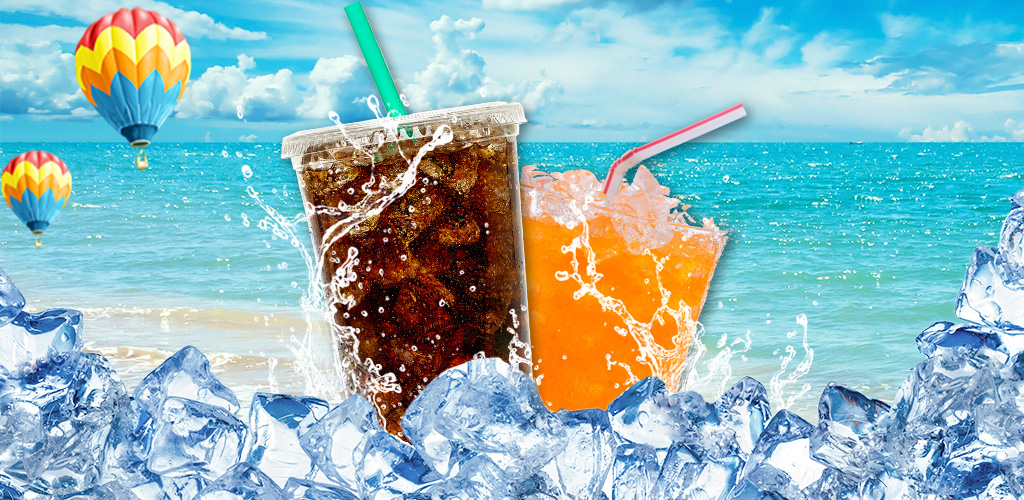 Soda Maker Design & make unique summer soda drinks with creativity! Juice, ice & fruits!