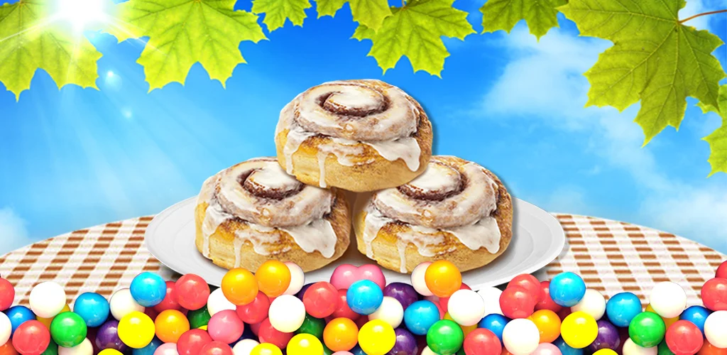 Cinnamon Roll Maker Kids kitchen game! Learn to make yum food in real kitchen scenes! Taste & share!