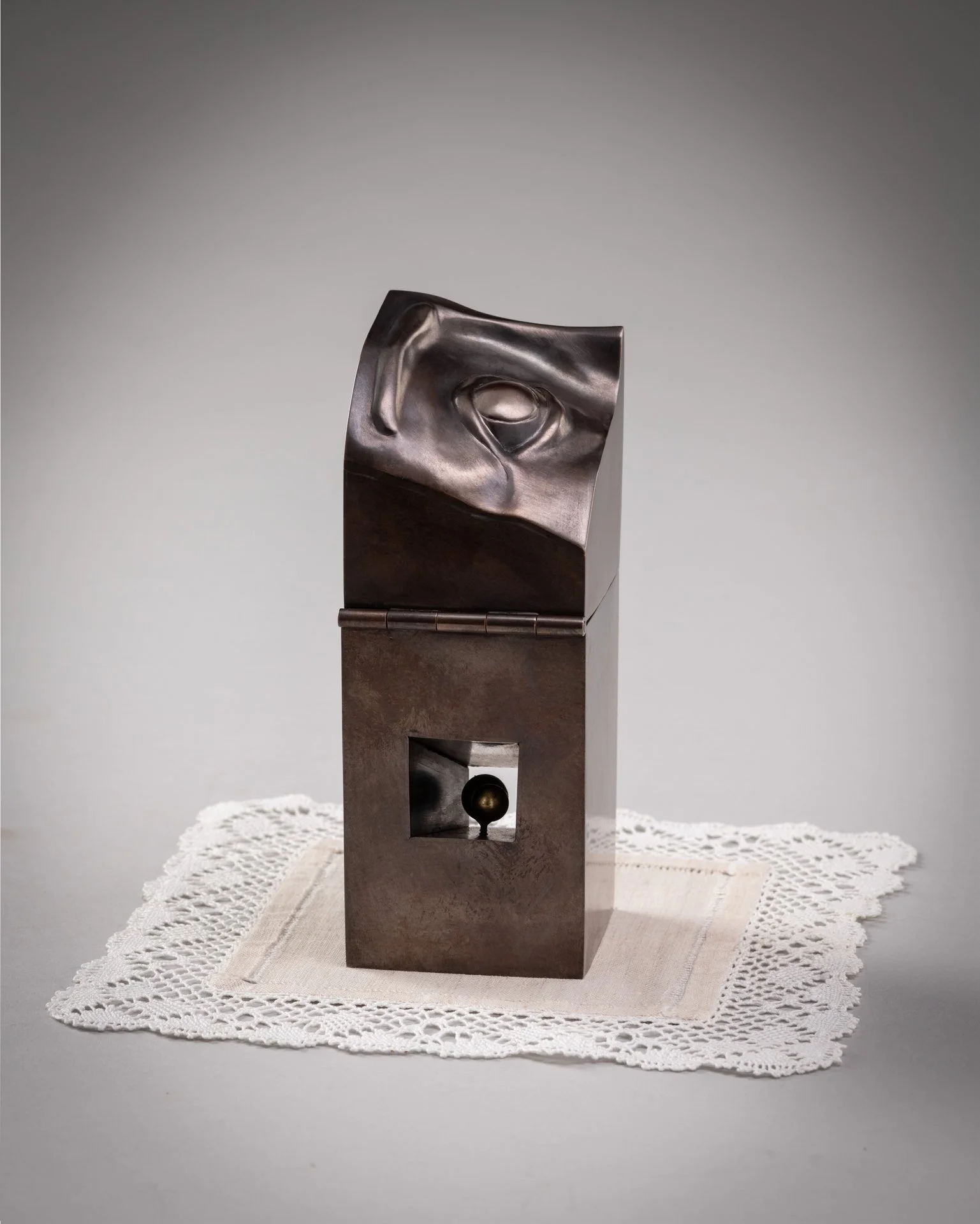 Surreal Cu Eye Box with Torchon Lace