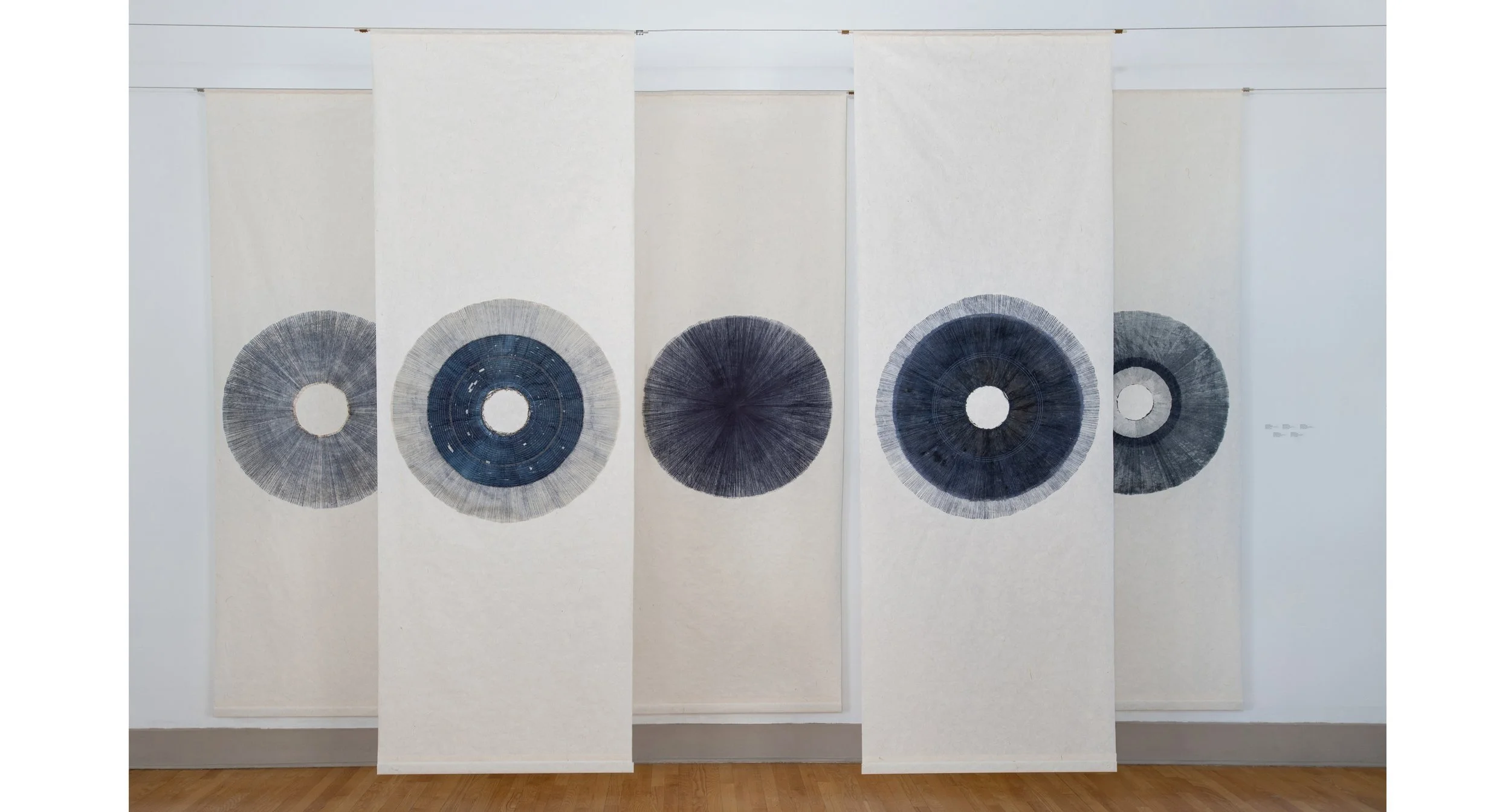 Burmese Days prints installation