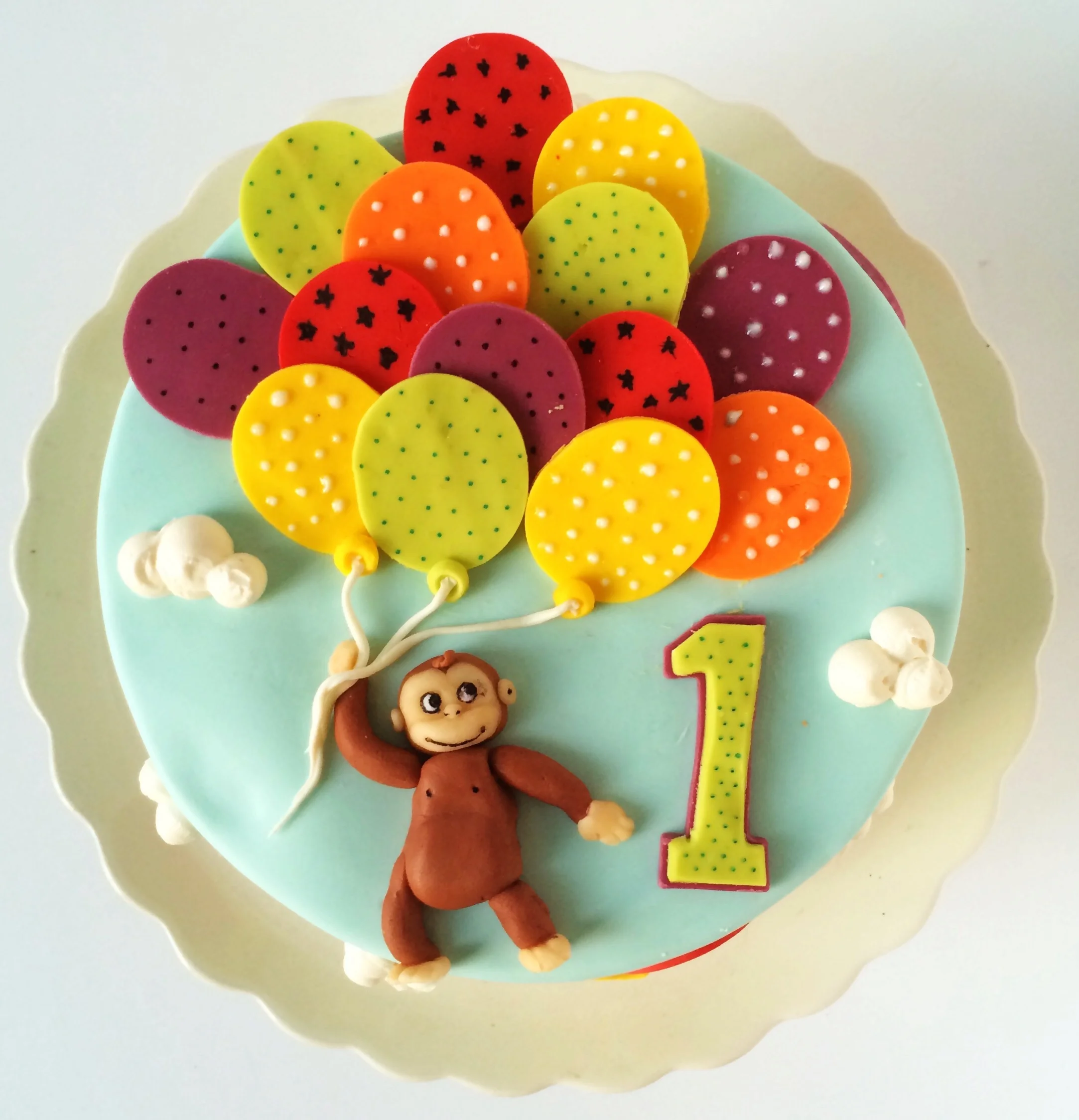 Curious George Cake
