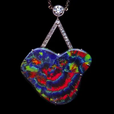 Butterfly Stone / Red Admiral Opal