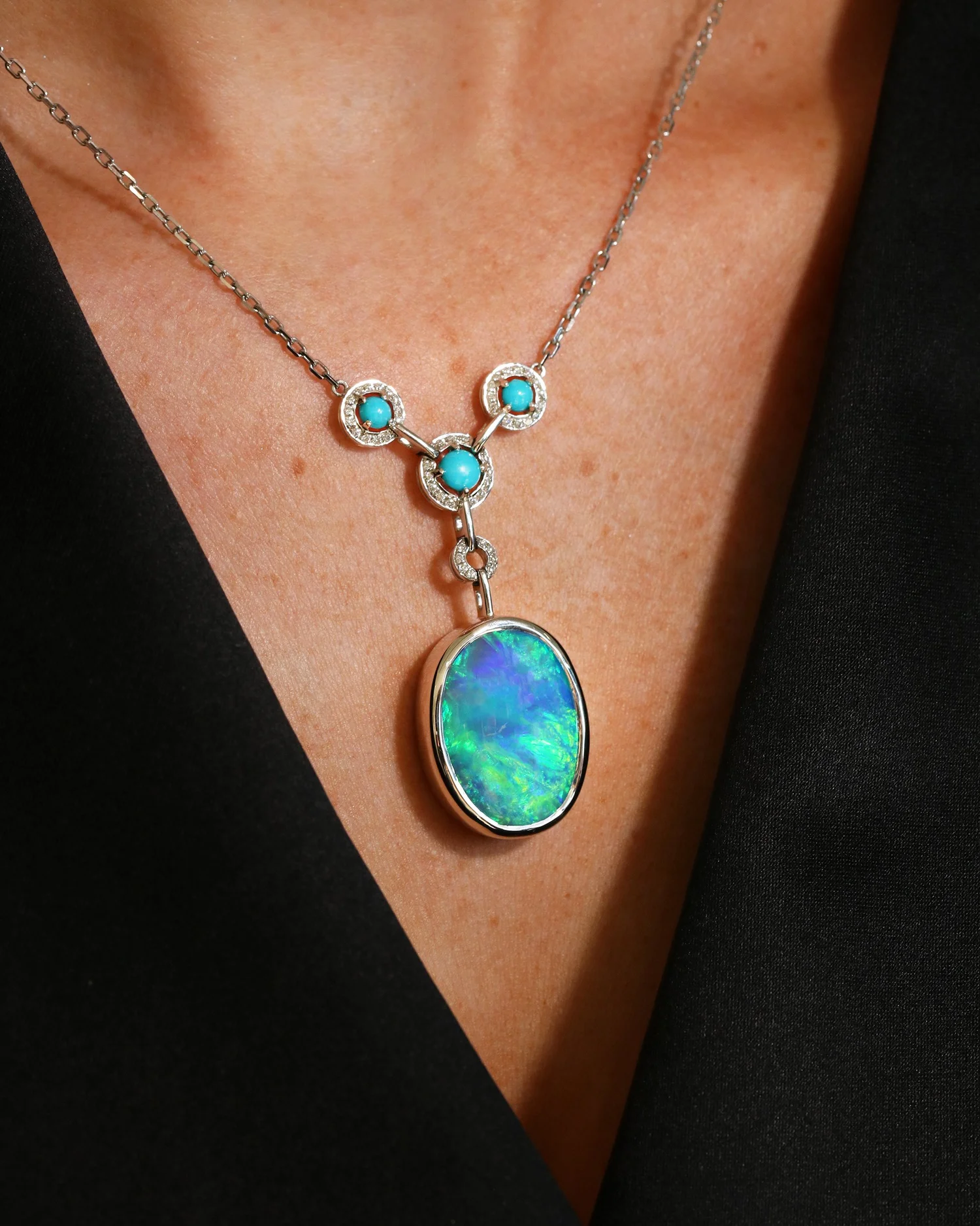 Black Opal Necklace — Altmann Cherny