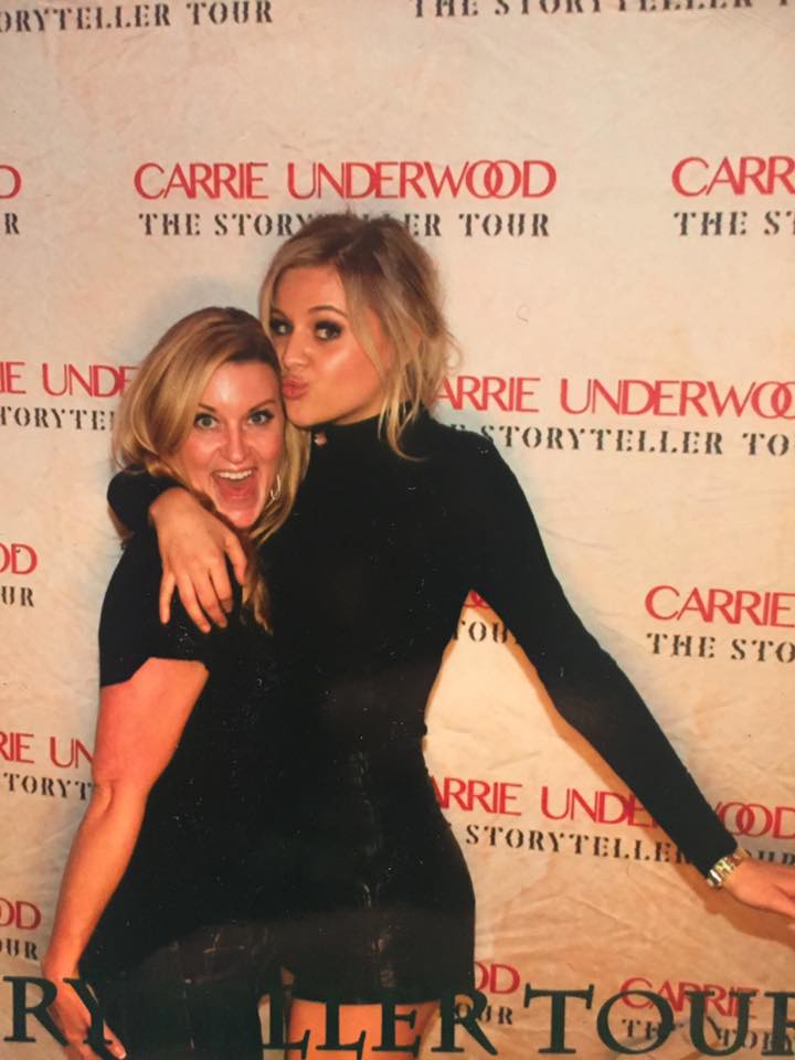 Kelly and Kelsea Ballerini at the Storyteller Tour with Carrie Underwood