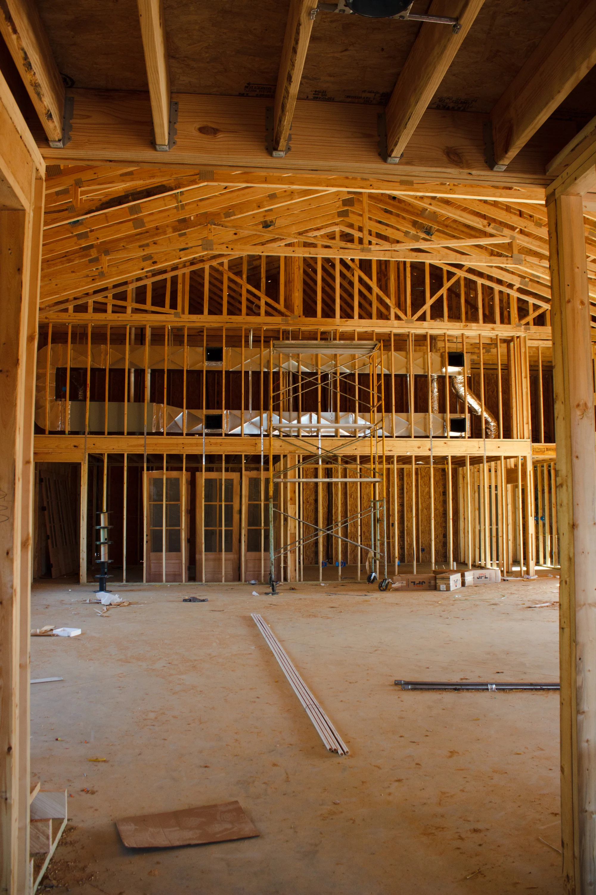 This is part of the main hall. We will have a storage area for tables/chairs and a catering kitchen.