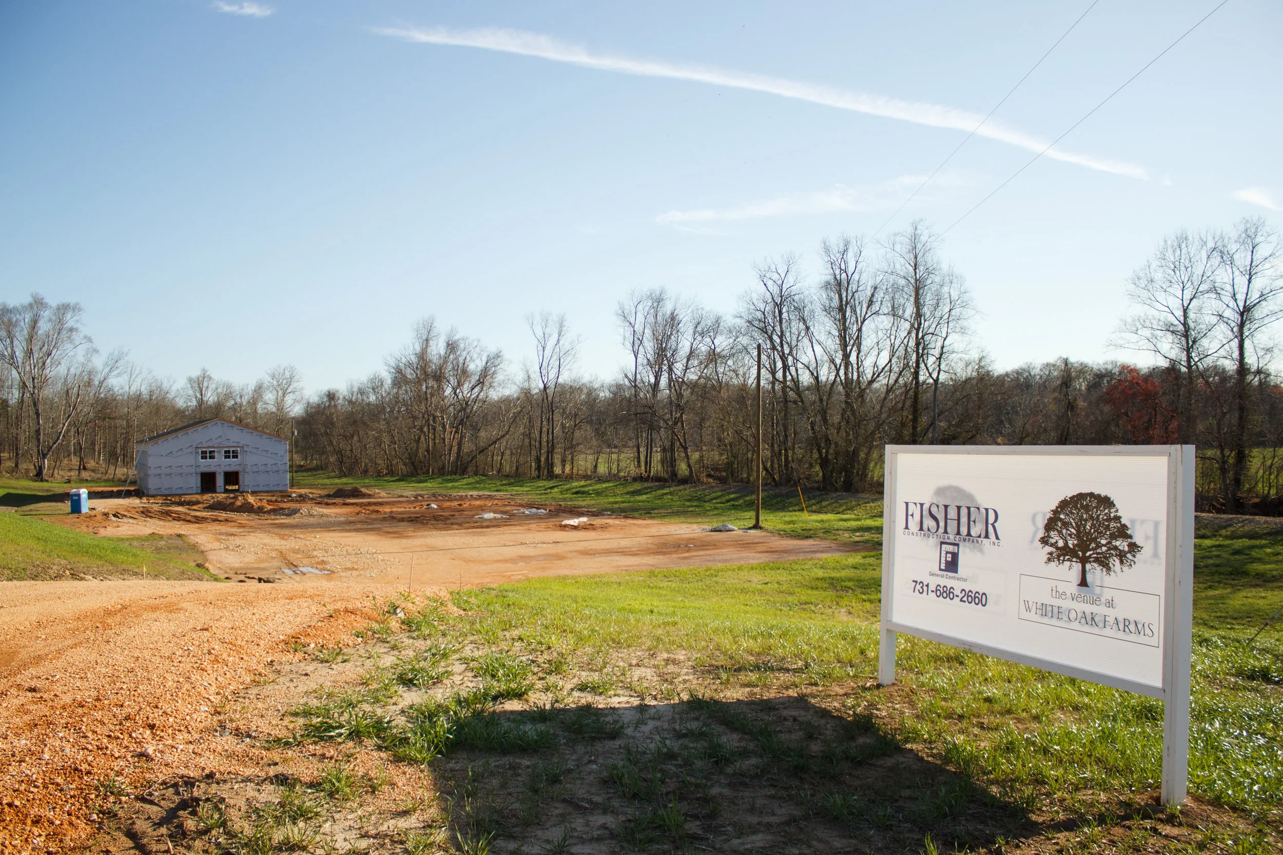 This drive one day will lead to many weddings and events at The Venue at White Oak Farms!