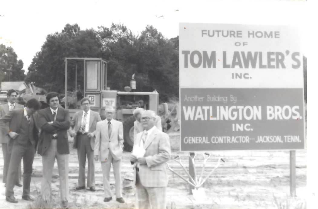 Groundbreaking ceremony for Tom Lawler's, Inc (early 1980s)