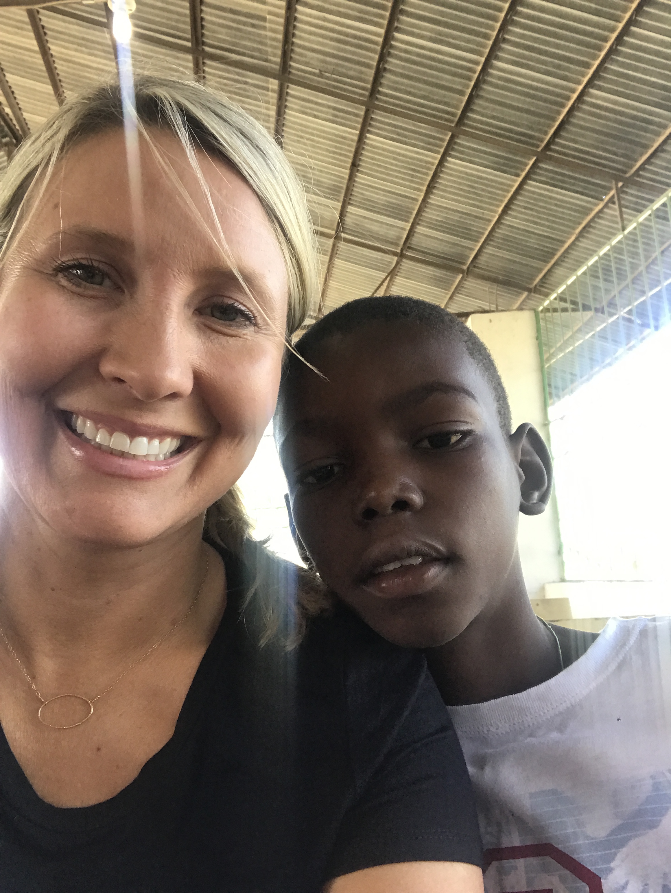 The little Haitian boy who friended me before church